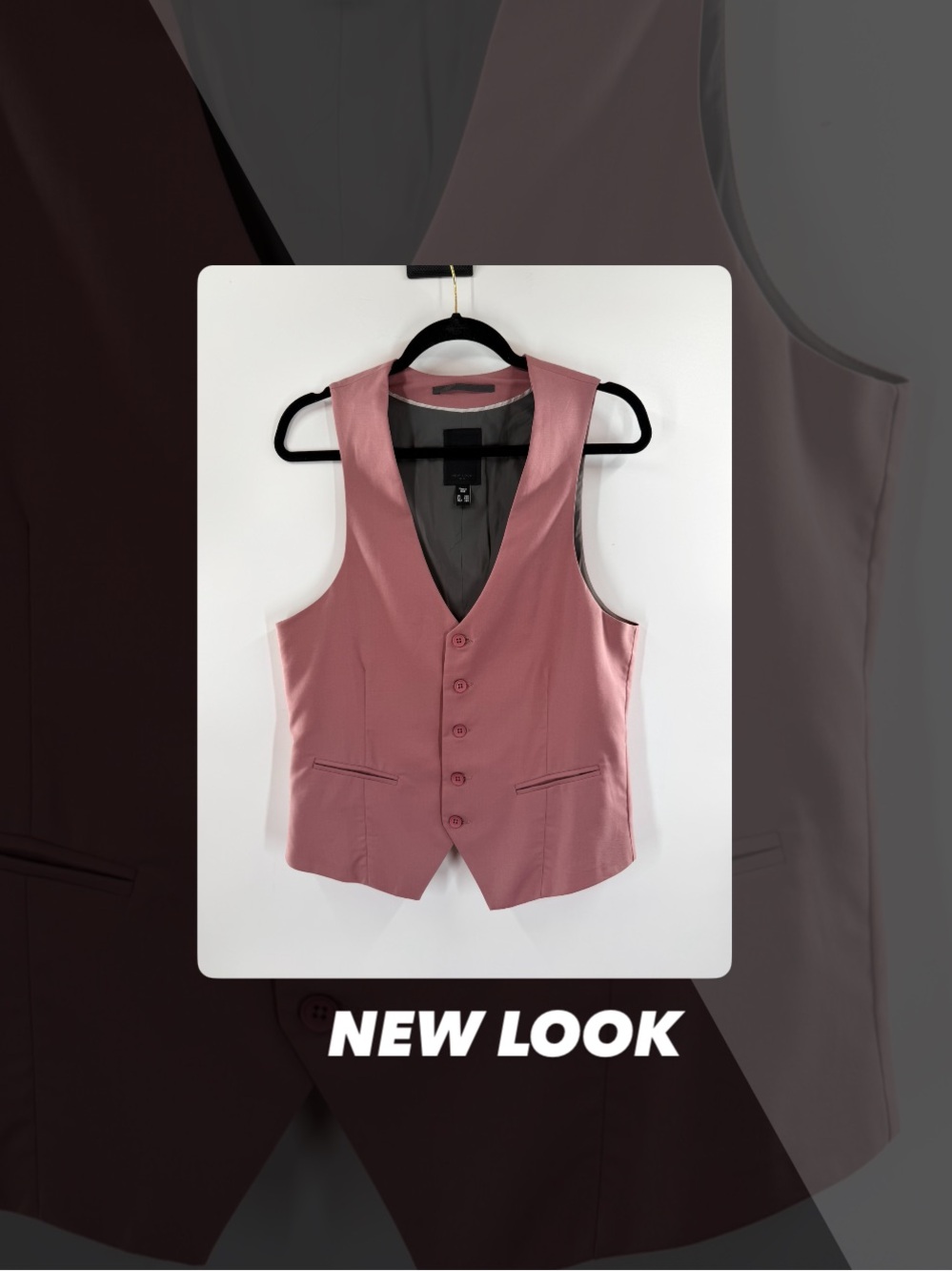 EUC New Look Men Pink Vest